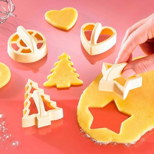 Premium Stainless Steel Cookie Cutters with Handle - 3.15