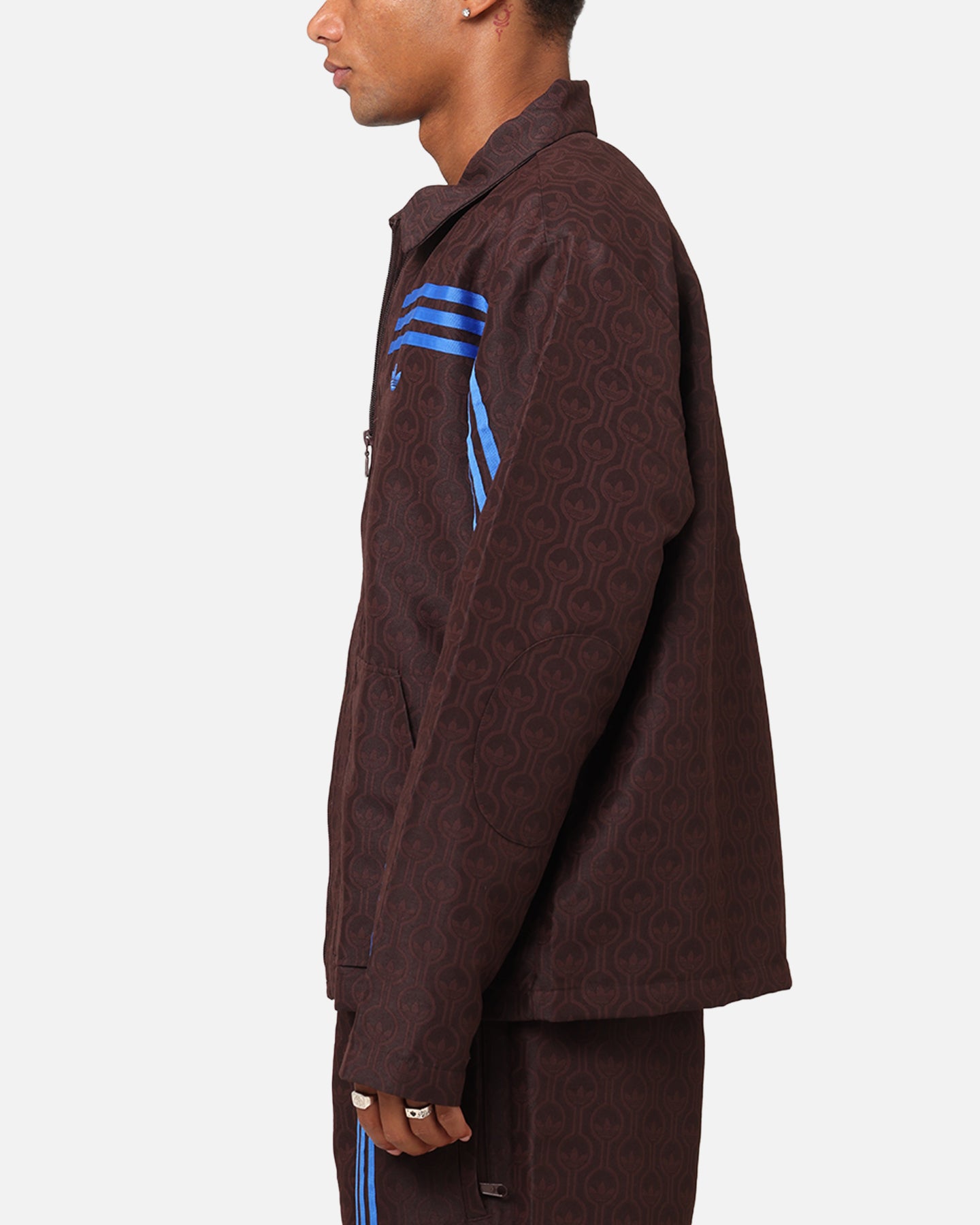 Adidas Originals 70's Vintage Club Jacket for Men - Retro Brown Track Jacket with Stripes | Casual Streetwear, 70s Fashion, Hip Hop Style