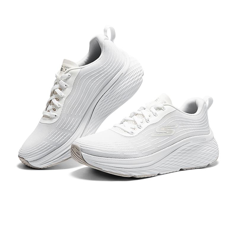 MAX CUSHIONING ELITE 2.0 Running Shoes - White (129600/WHT) - Lightweight Cushioned Sneakers for Men & Women - Perfect for Jogging, Gym Workouts & Everyday Comfort