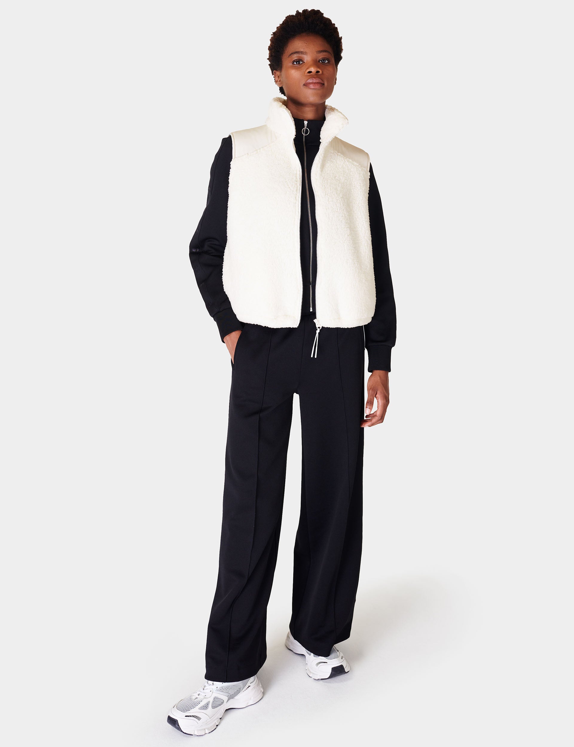 Canyon Fleece Vest for Women - Lightweight & Warm Lily White Puffer Vest - Perfect for Hiking, Camping & Outdoor Activities