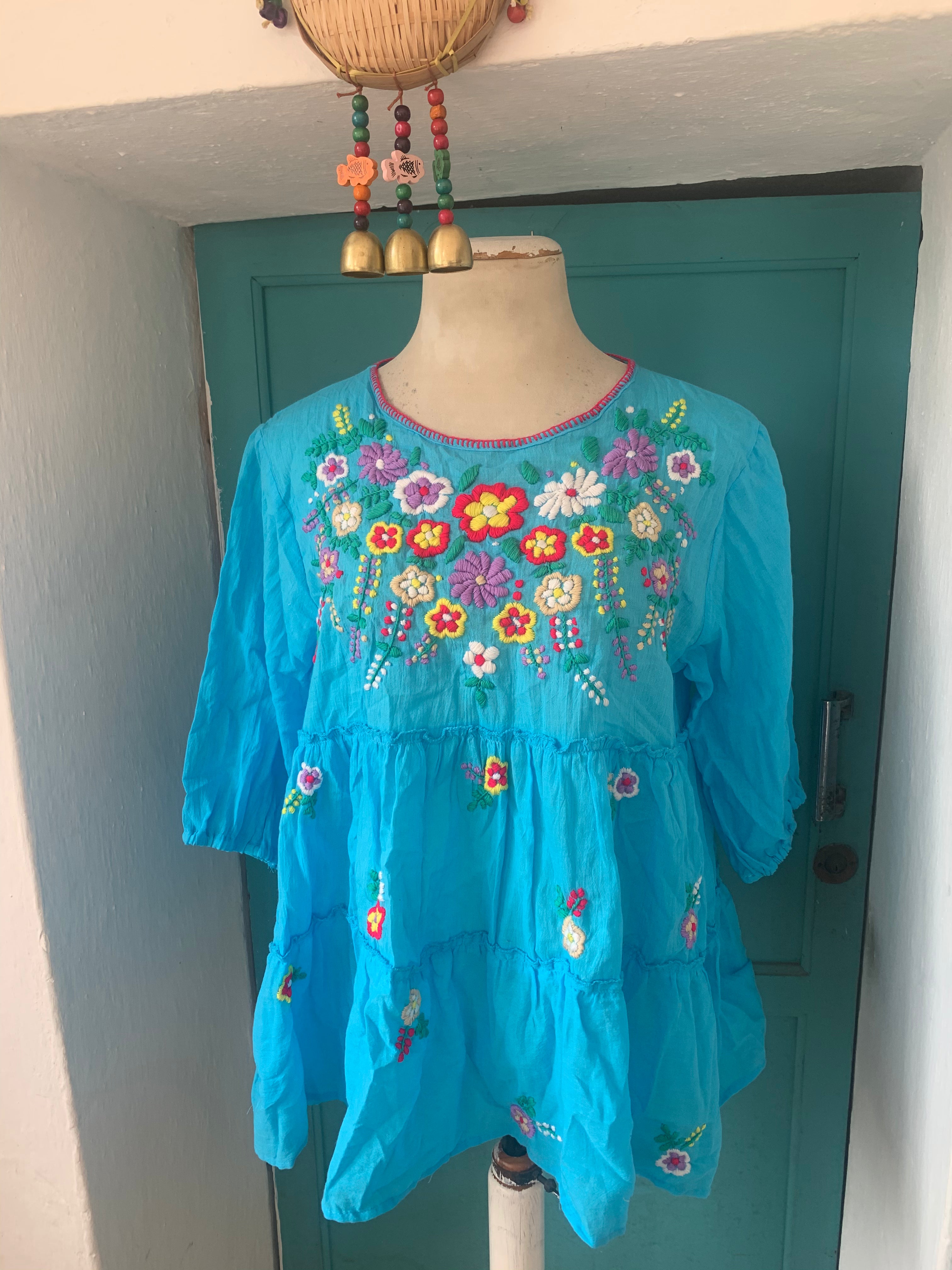 Bohemian Floral Blouse for Women - Stylish Boho Chic Top for Casual Wear & Festivals | Perfect for Summer Outfits & Beach Vacations