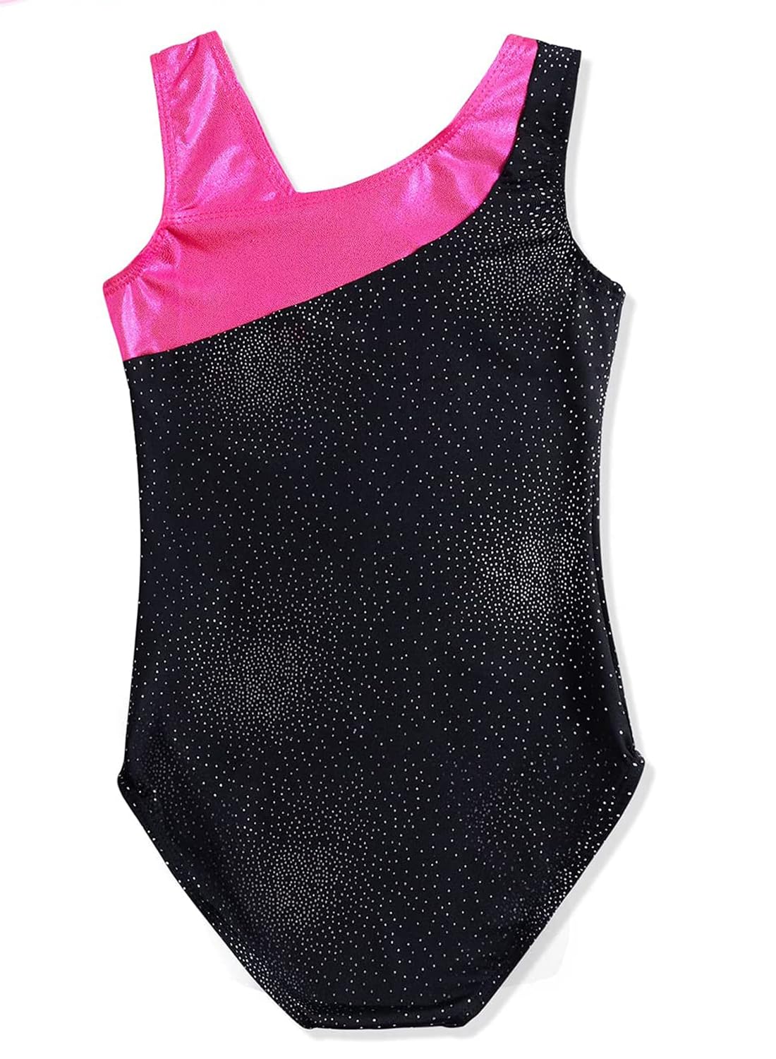 DAXIANG Girls Gymnastics Leotards - Toddler Dance Ballet Tutu with Sparkles & Colorful Ribbons in Black Blue Purple - Perfect for Ballet Class, Dance Competition & Gymnastics Performance