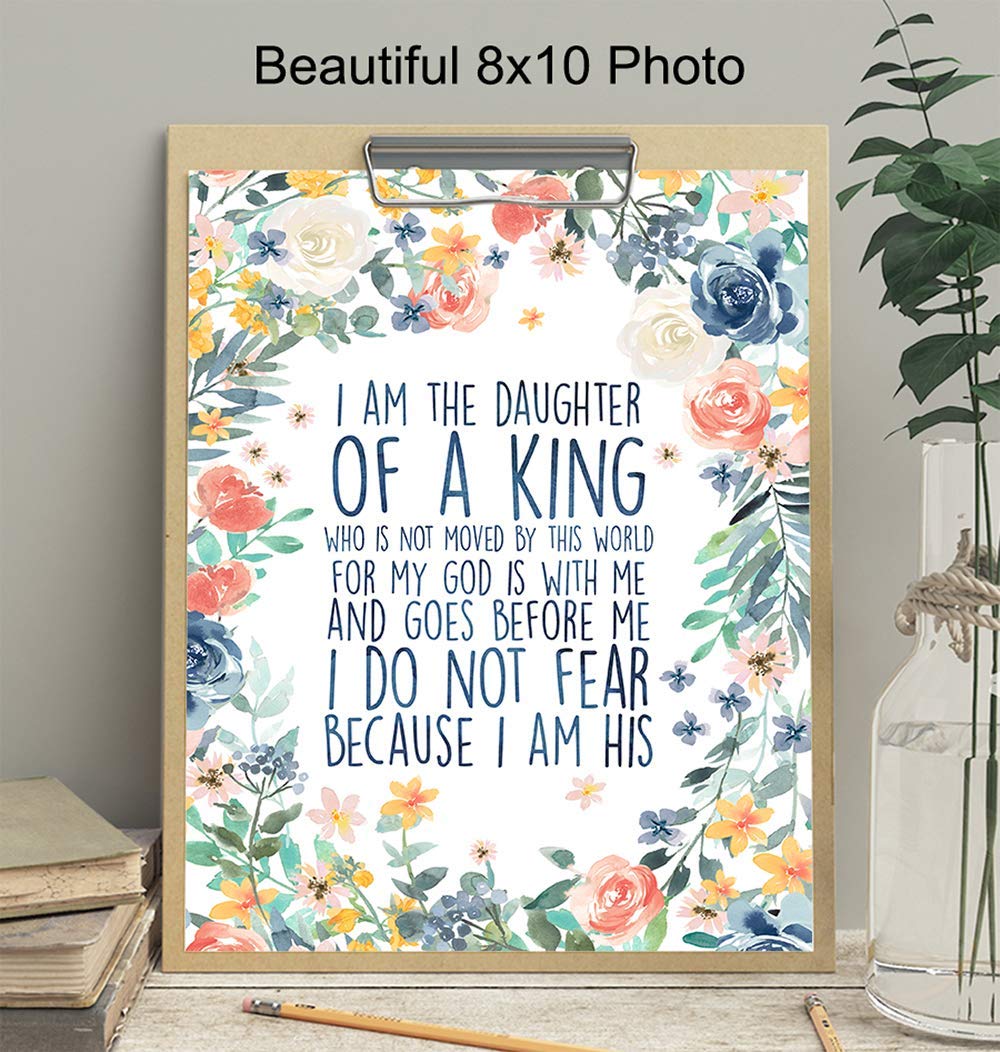 Inspirational Bible Verse Wall Art - Christian Home Decor for Bedroom & Gifts
