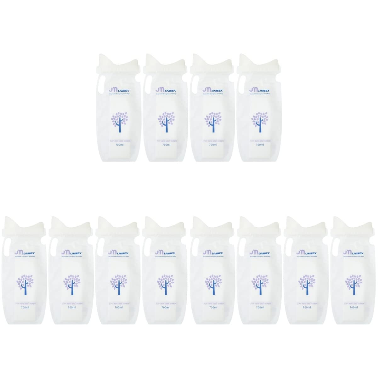 Kisangel Disposable Urinal Bags for Men - 12 Pack | Portable Pee Bags for Camping, Travel & Emergency Use | Leak-Proof Urination Device for Outdoor Activities & Road Trips