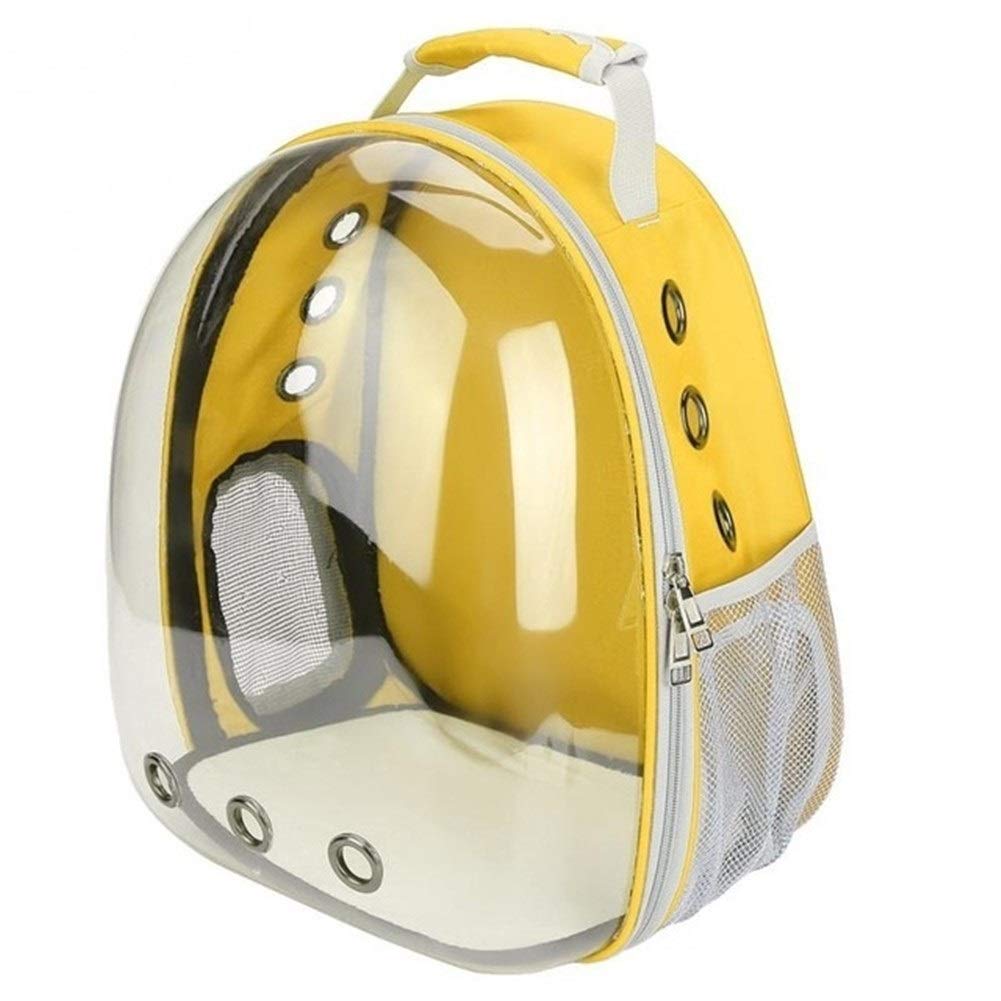 Portable Transparent Breathable Pet Carrier Backpack - Capsule Cat & Dog Travel Bag for Hiking, Walking & Outdoor Adventures | Perfect for Airplane, Car Rides & Vet Visits