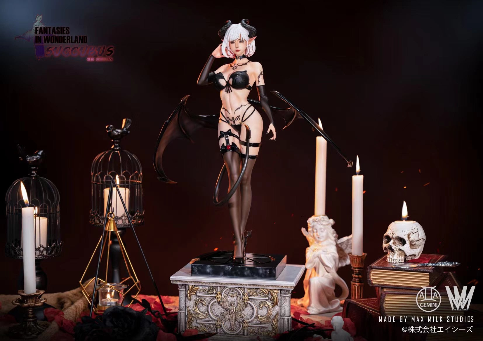MMS Studio Licensed Succubus Eimi Fukada Anime Figure - Collectible Japanese Adult Character Statue for Home Display & Anime Lover Gifts