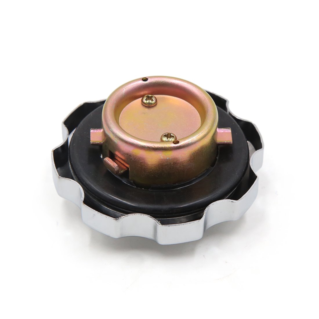 uxcell Metal Motorcycle Oil Fuel Tank Gas Cap Cover with 2 Keys - Compatible with ZJ125, CB125 - Durable Replacement for Secure Riding & Off-Road Adventures