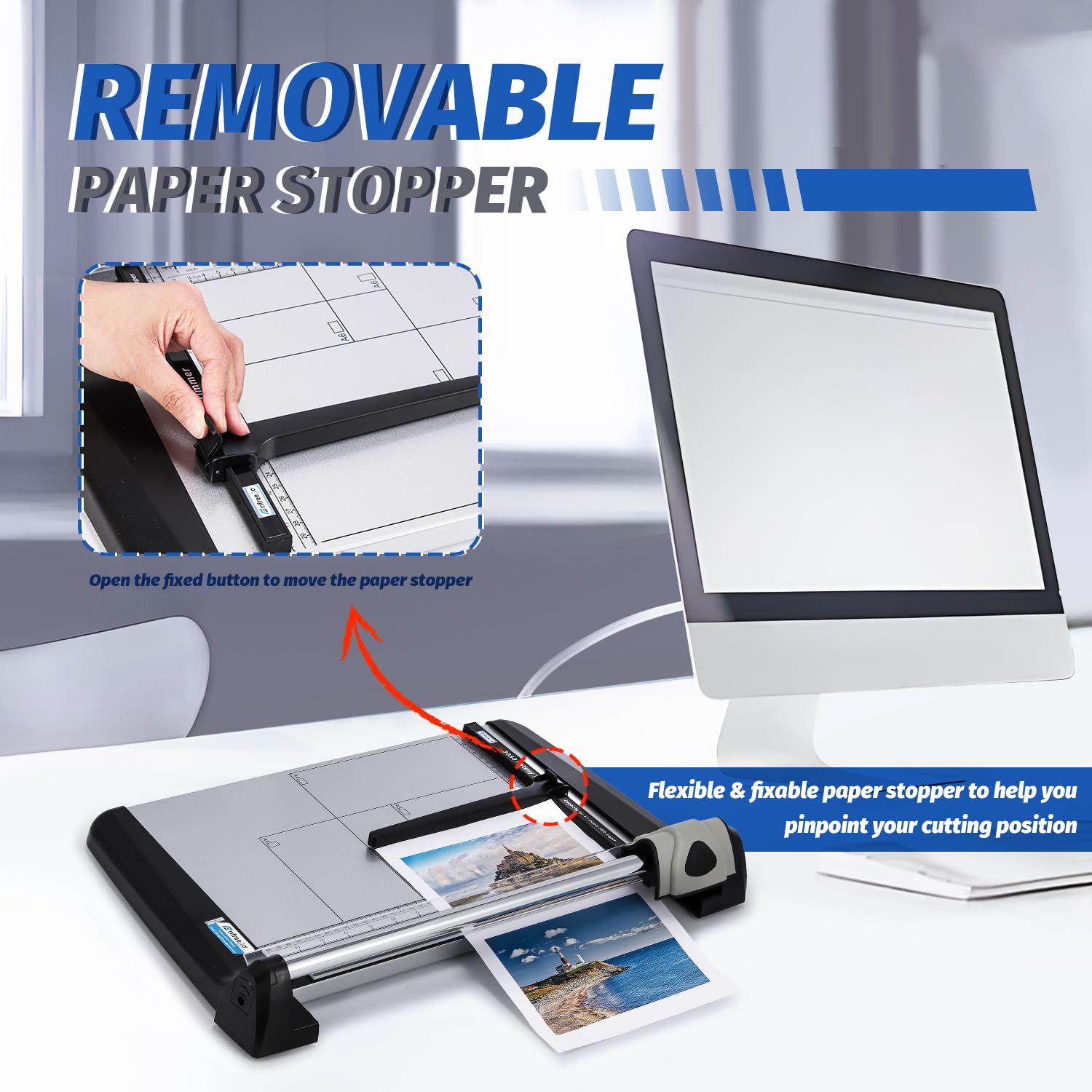 Heavy Duty Rotary Paper Trimmer - 15 Sheet Capacity, 14.17