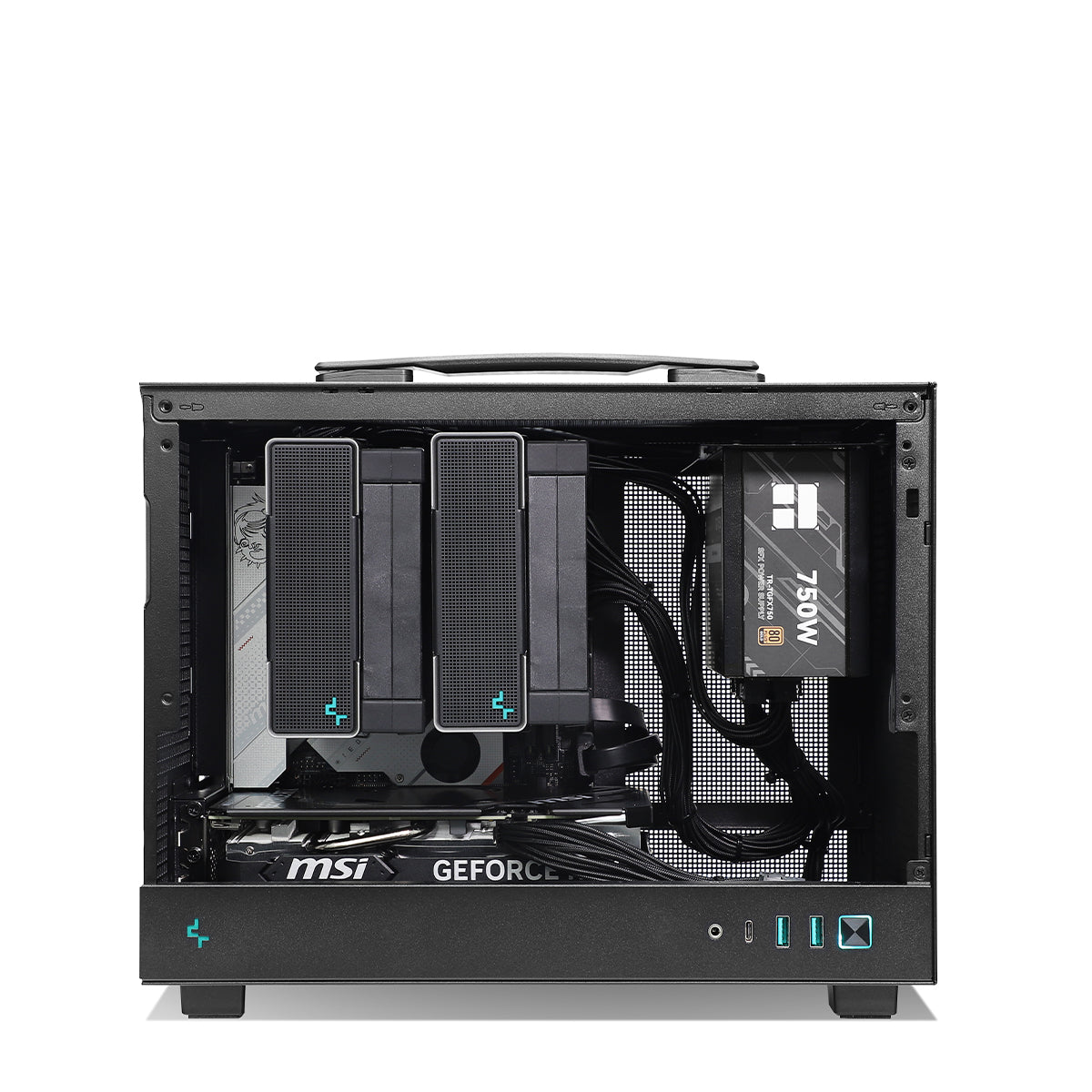 BunkerBox RTX 4060 Ti Gaming PC with Ryzen 5 7500F Processor - High Performance Desktop Computer for Gaming, Streaming & Content Creation - Black