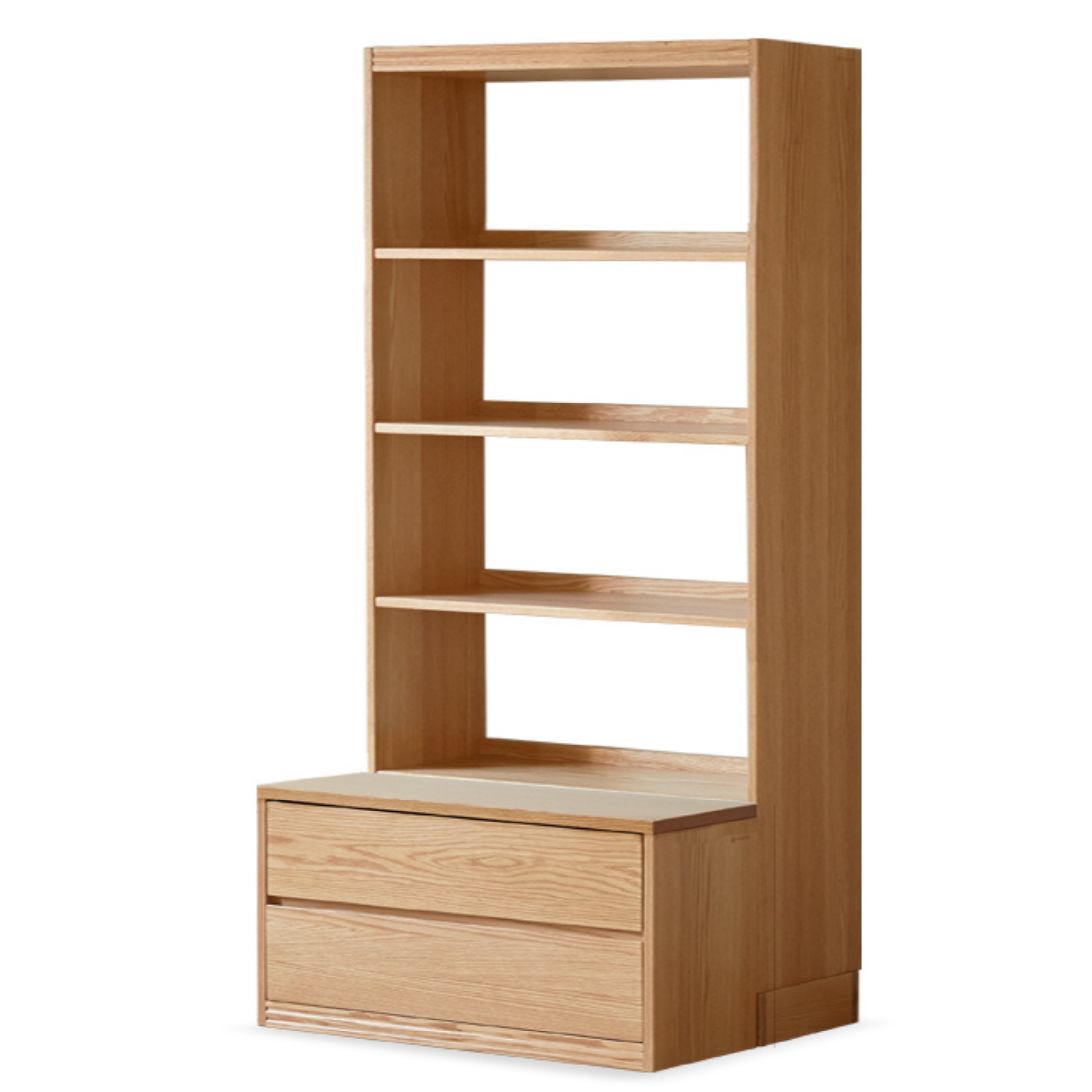 31.5x24.4x72.8 inch / 80x62x185 сm / Natural Wood Color / five-layer bookcase deep model