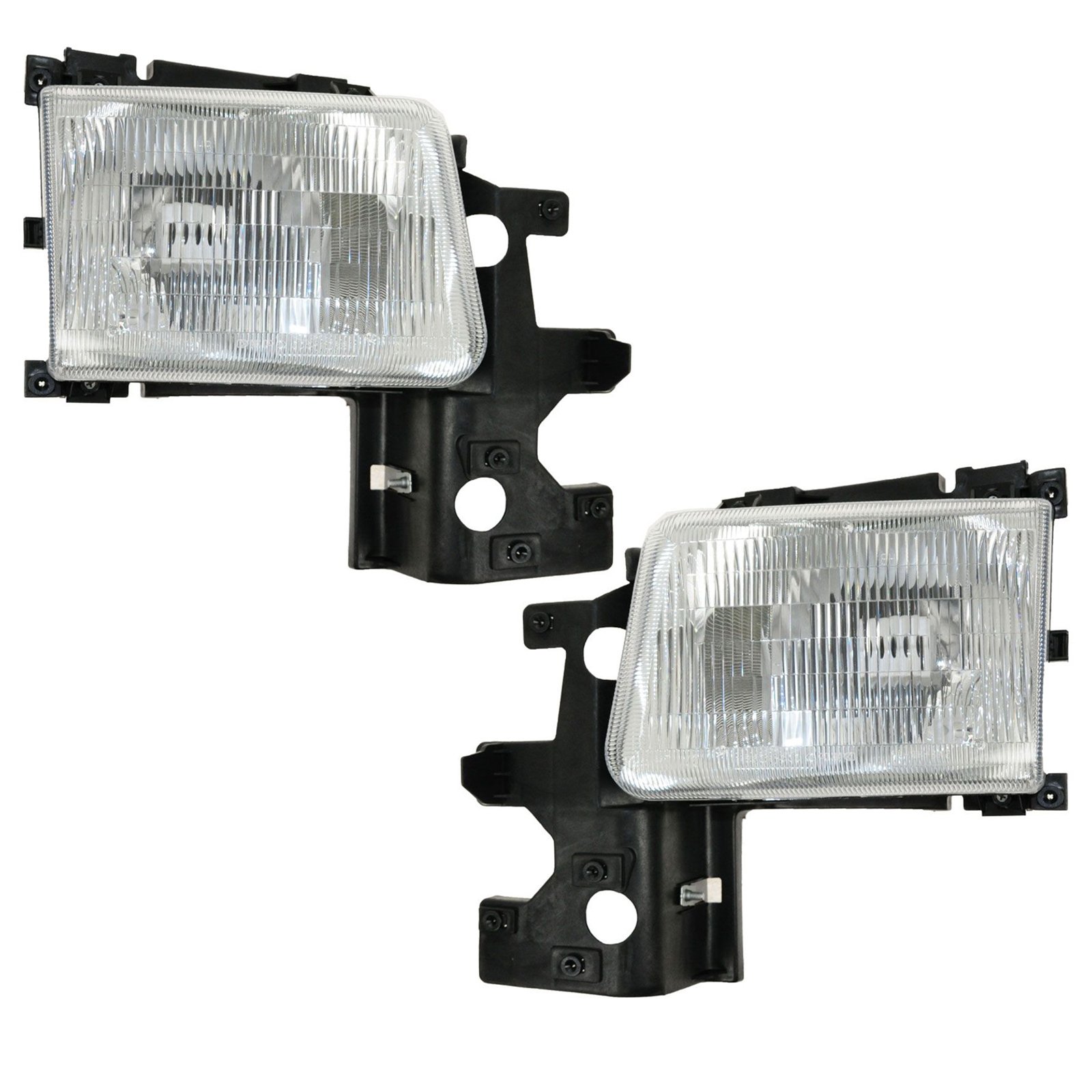 94-97 Dodge Van Headlights Headlamps Pair Set - Left LH & Right RH Replacement - Perfect for Night Driving & Off-Road Adventures