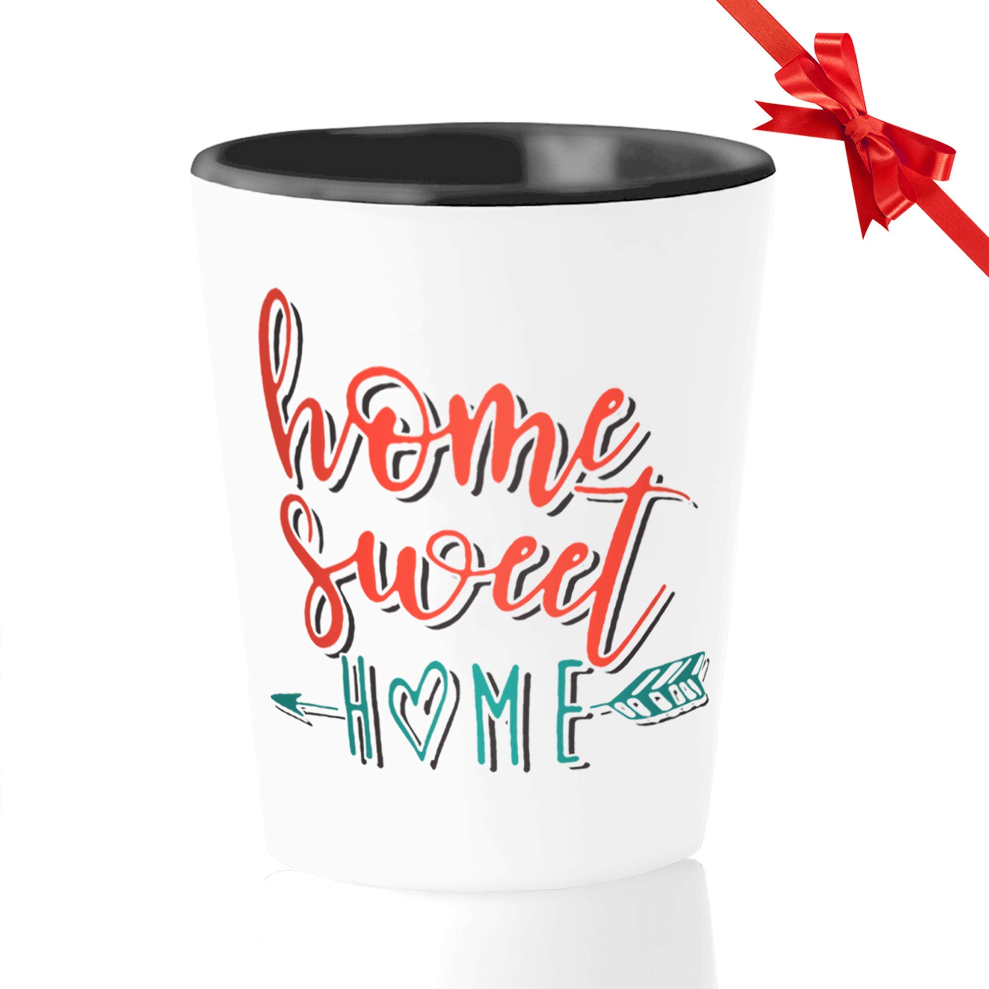 Bubble Hugs Family Love Shot Glass Set - Home Sweet Home Gift for Newlyweds & Housewarming - Fun Family Present for Couples & New Homeowners - Perfect for Celebrations, Parties & Home Decor
