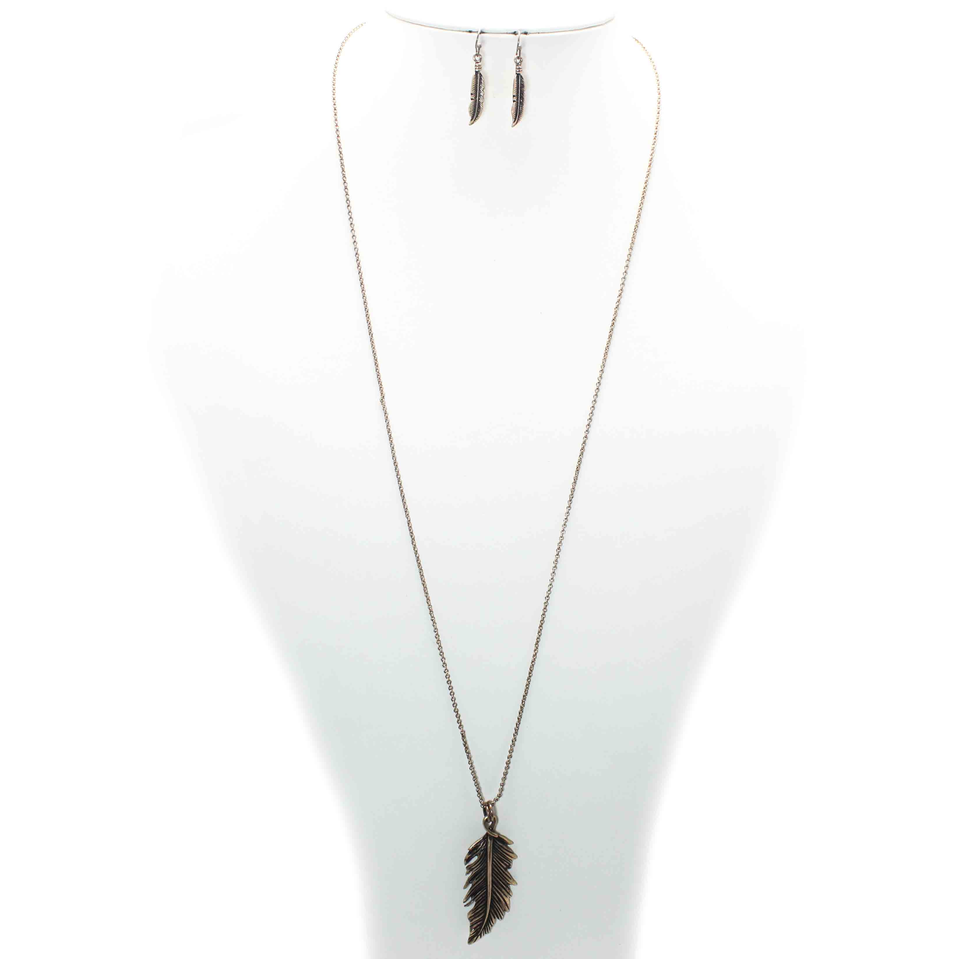 Elegant Feather Necklace Set for Women - Boho Chic Jewelry for Casual & Party Wear - Perfect for Festivals, Weddings & Everyday Fashion