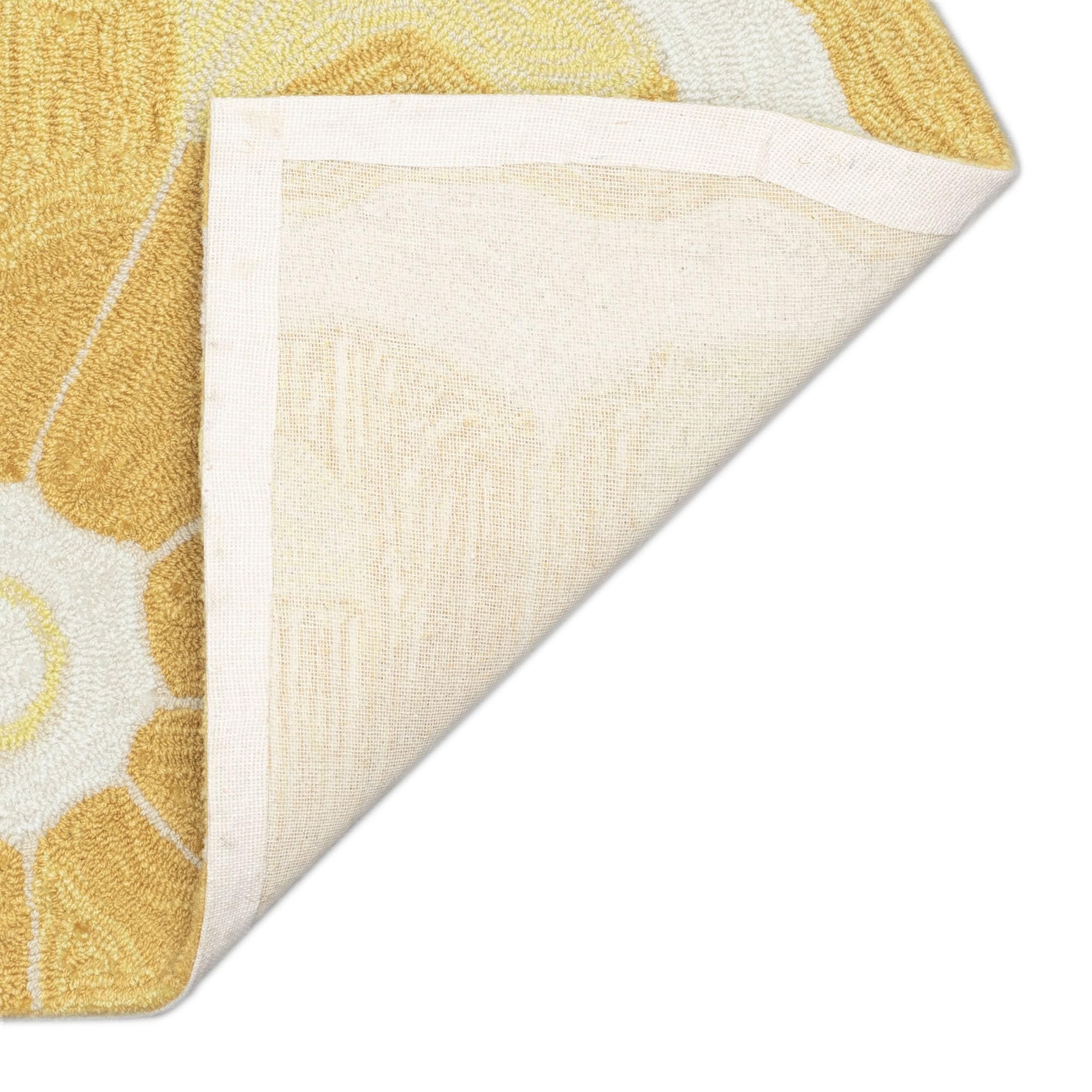 Liora Manne Lemon Slice Indoor Outdoor Area Rug 2'6 x 4' - Non-Slip Kitchen Mat, Boho Bathroom Runner, Summer Patio Decor for Home & Garden