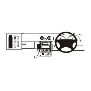 ClicOn No Holes Angled Dash Mount for Mazda MX5 Miata 1998-2005 - Perfect for GPS, Phone & Dash Cam Installation | Secure & Damage-Free Car Accessory