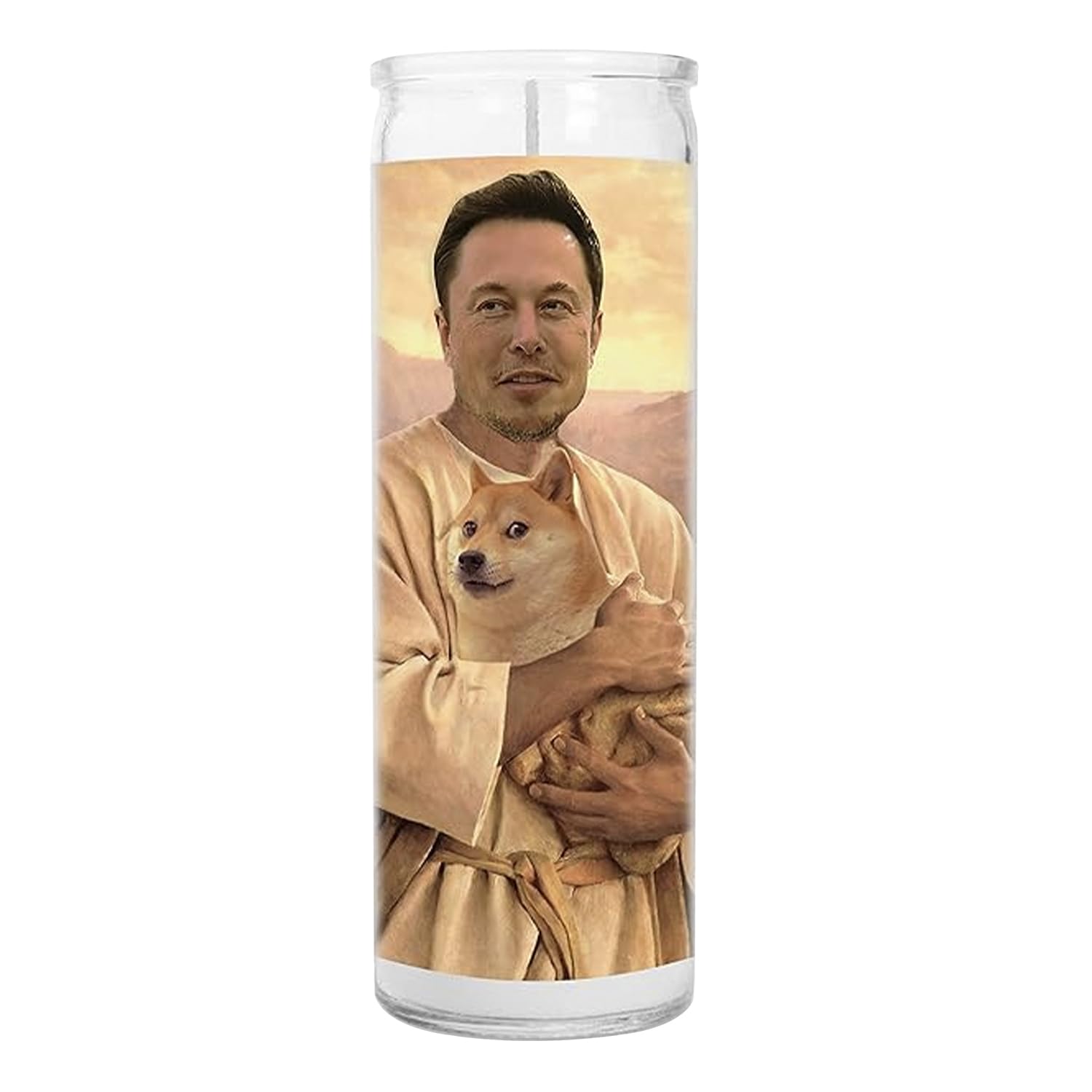Saint Candles - Handmade Soy Wax Devotional Candles in Glass Jars for Lovers & Technologists | Celebrity-Inspired White Votive Candles | Unique Gift for Romantic Occasions, Home Decor & Spiritual Practices