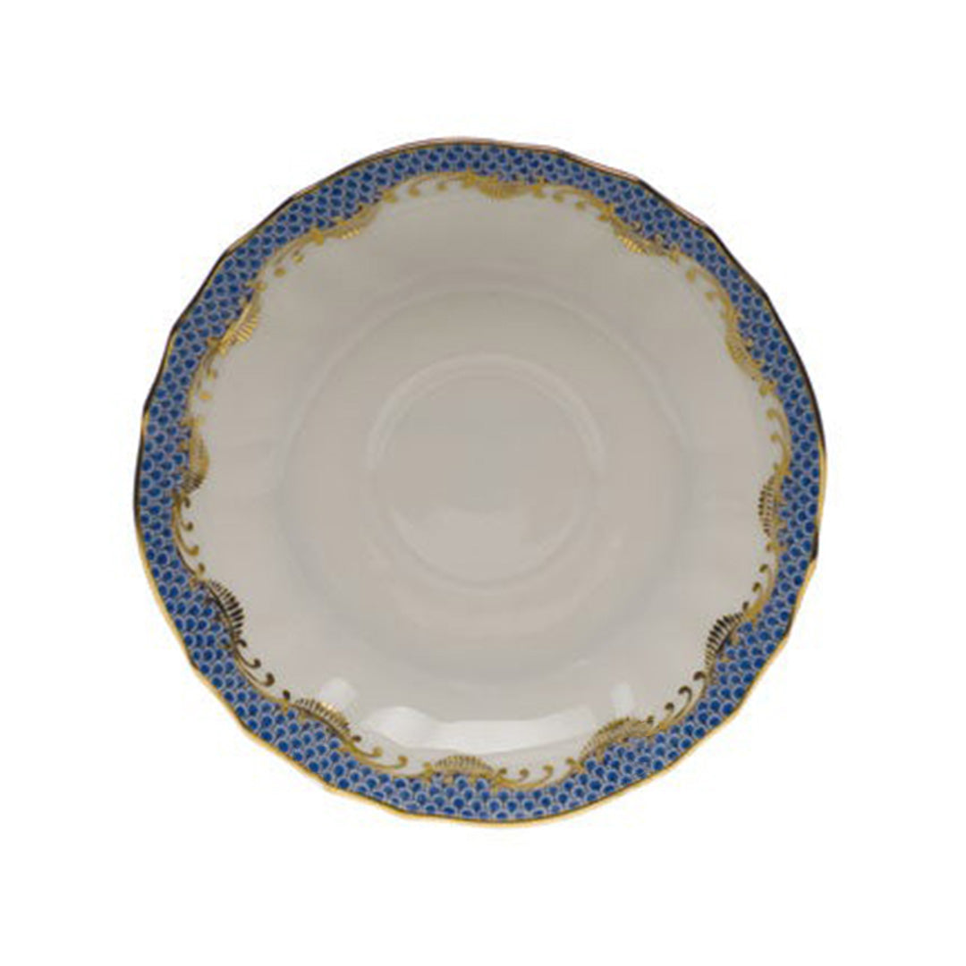 Premium Blue Fish Scale Canton Tea Saucer - Traditional Chinese Porcelain Tea Cup Plate for Afternoon Tea, Home Decor & Gift Giving