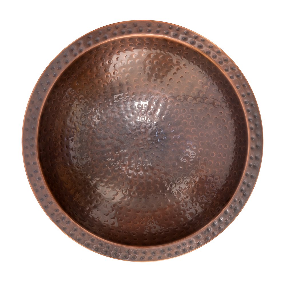 Achla Designs Hammered Copper Birdbath for 4x4 Post - Outdoor Garden Decor for Birds & Wildlife - Perfect for Backyard, Patio, and Garden Decorations