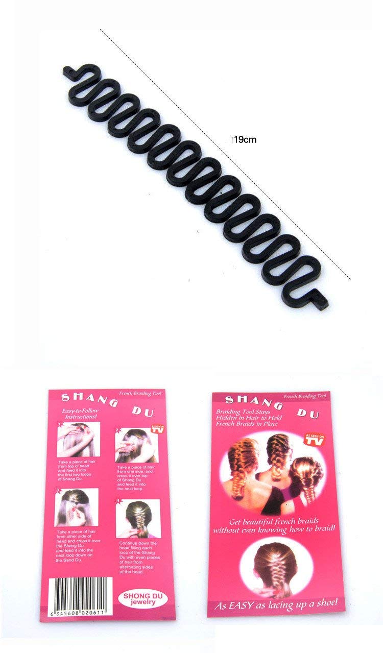 French Hair Styling Clip - 6 Pack Bun Maker & Braiding Tool for Twists, Plaits & Updos | Perfect for Weddings, Parties & Everyday Hairstyles