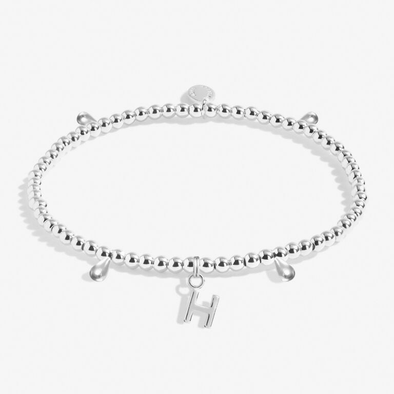 Joma Jewellery Alphabet 'H' Bracelet - Elegant Letter Charm Bracelet for Women & Girls - Perfect for Gifts, Birthdays & Everyday Wear