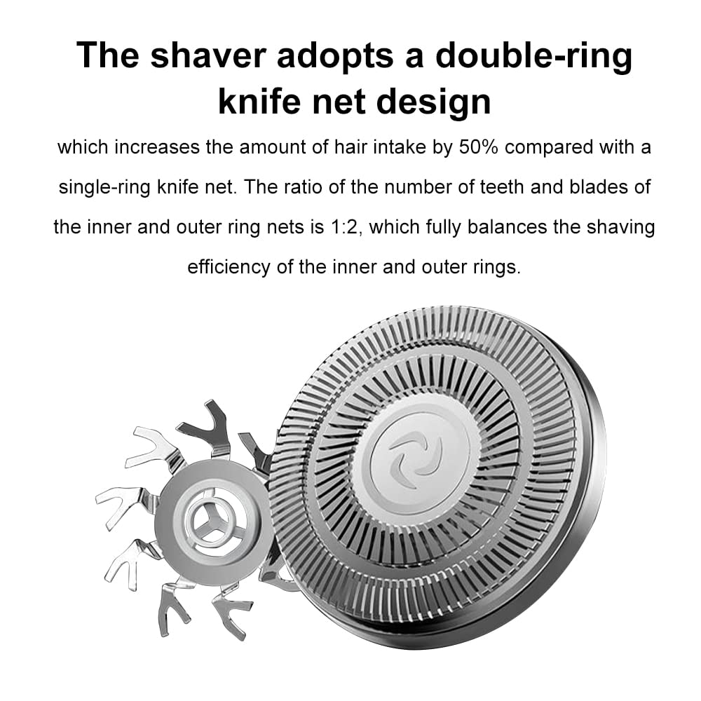 Professional 3-in-1 Electric Razor for Men - Waterproof Rechargeable Shaver with Beard & Nose Trimmer, Wet/Dry Use - Perfect for Travel, Gym & Daily Grooming