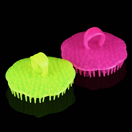 Scalp Massage Brush for Hair Washing - Shower Comb with Soft Bristles for Relaxing Head & Body Massage - Random Color - Perfect for Stress Relief & Improved Hair Health