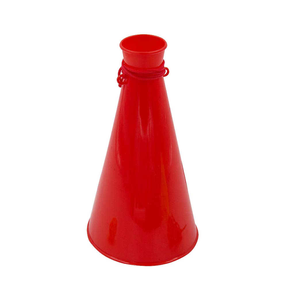 Toyvian Portable Noise Maker Soccer Fan Game Trumpet Horn - Loud Football Game Speakers for Sports Events & Parties (Red) - Perfect for Cheering at Soccer Matches, Tailgates, and Celebrations
