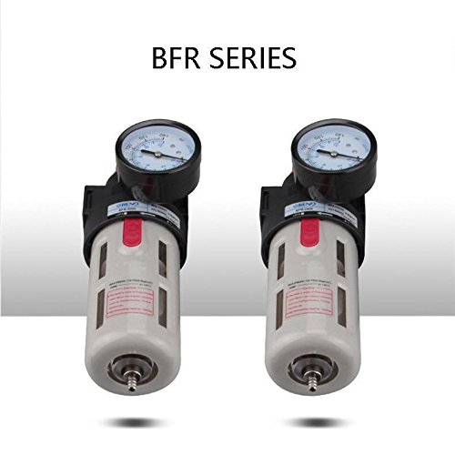 AFR-2000 Copper Air Compressor Filter Set - Oil Water Separator & Moisture Filter for Airbrush, Painting & Pneumatic Tools | High Pressure Regulator for Workshop & DIY Projects