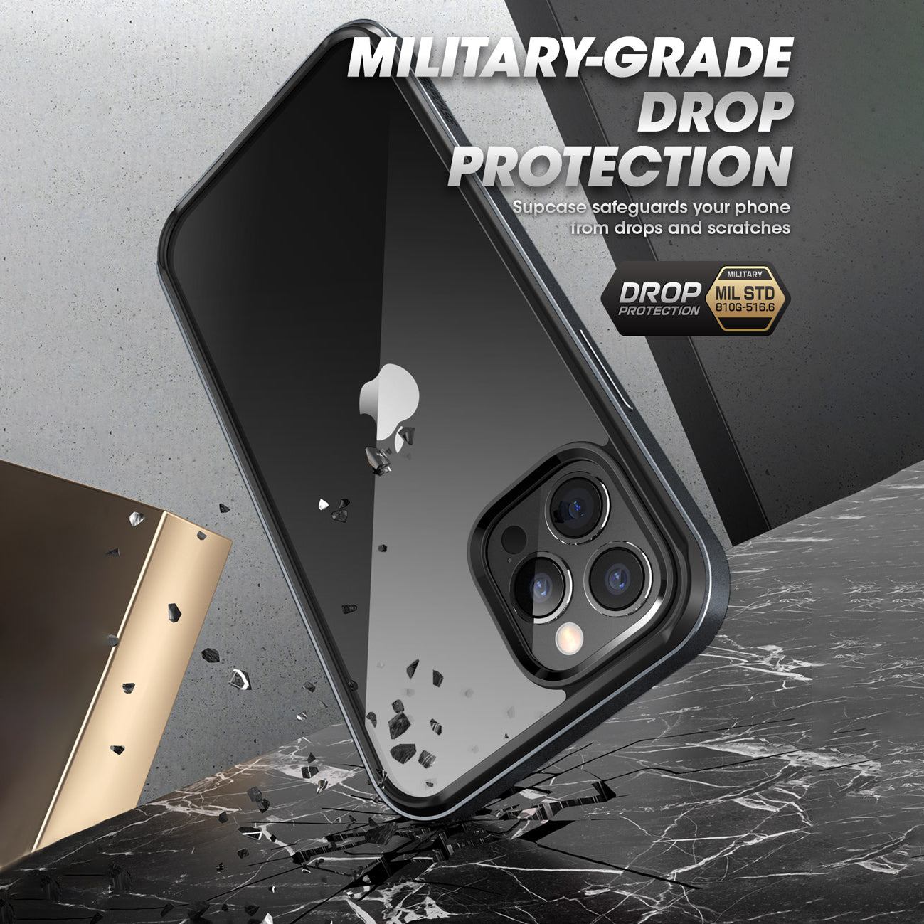 iPhone 12 Pro Max 6.7 Inch Unicorn Beetle Edge Clear Bumper Case - Shockproof Protective Cover with Raised Bezels for Enhanced Screen Protection - Perfect for Everyday Use, Outdoor Activities & Travel