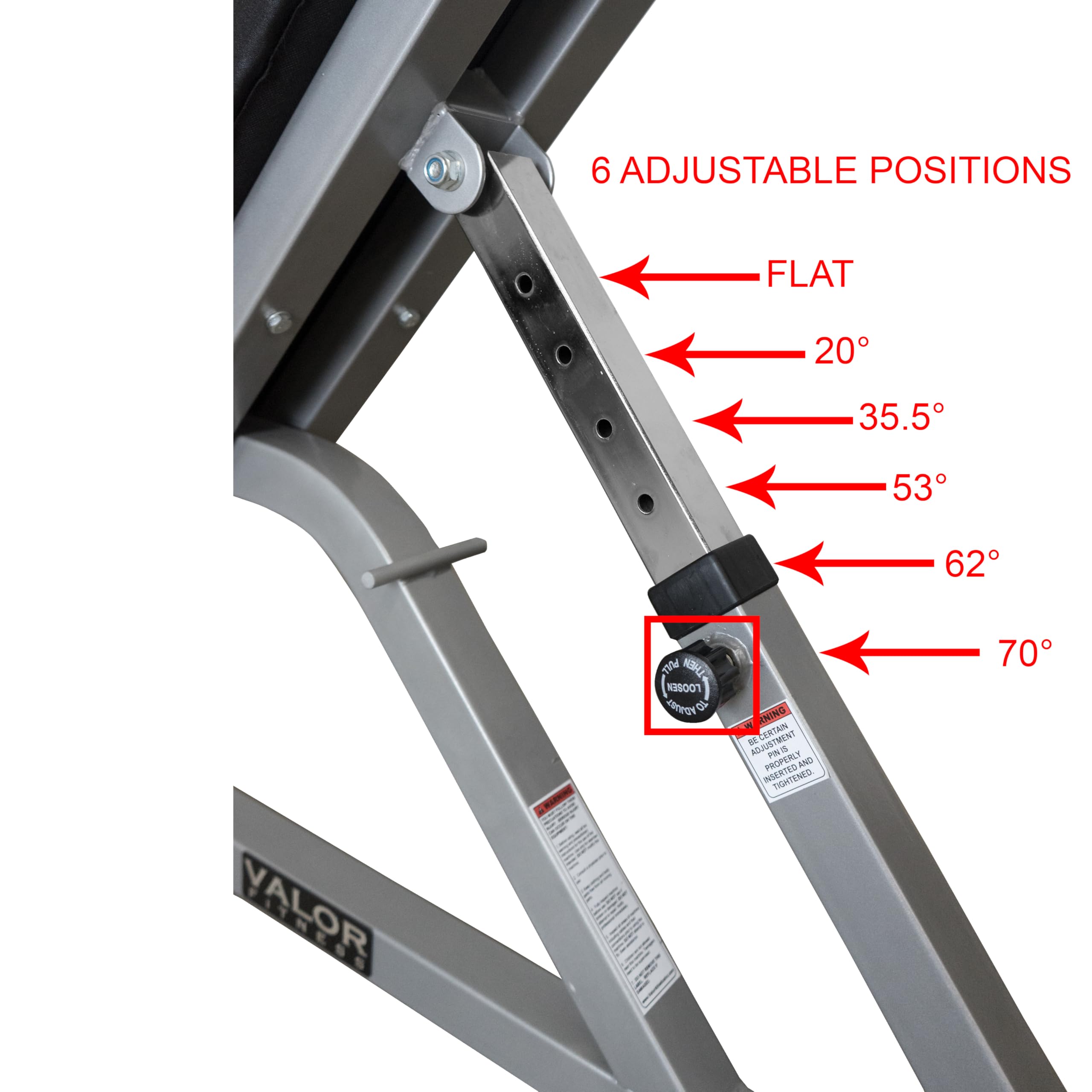 Valor Fitness Adjustable Weight Bench – Flat & Incline Workout Bench for Home Gym, Strength Training, Bench Press, Full-Body Exercise with Dumbbells – Perfect for Home Workouts, Weight Lifting & Fitness Training