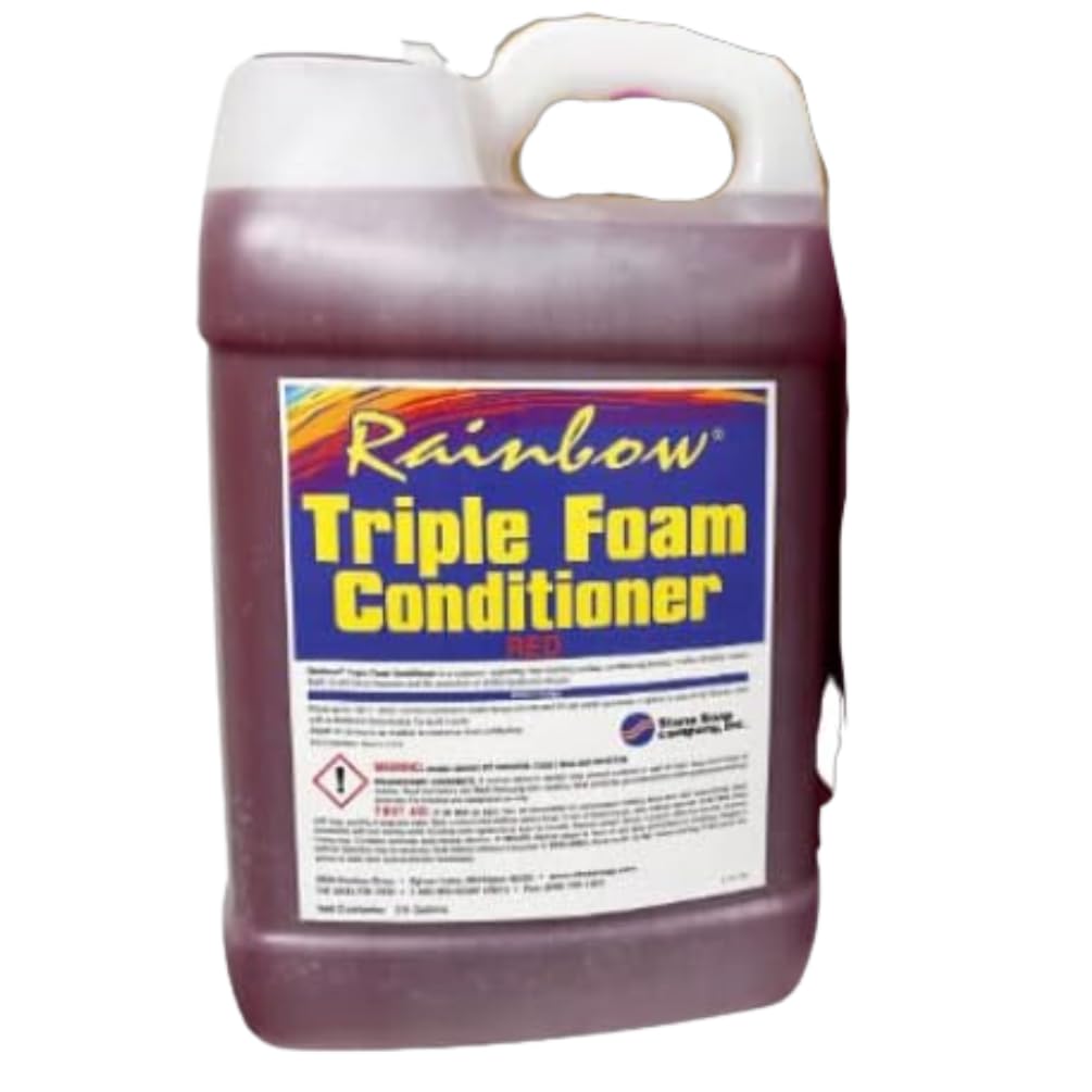 Rainbow Triple Foam Car Wash Conditioner - 2.5 Gallon (2 Pack) for Self Service Car Wash | Red, Blue & Green Options | Professional Auto Detailing & Touchless Car Wash Solution