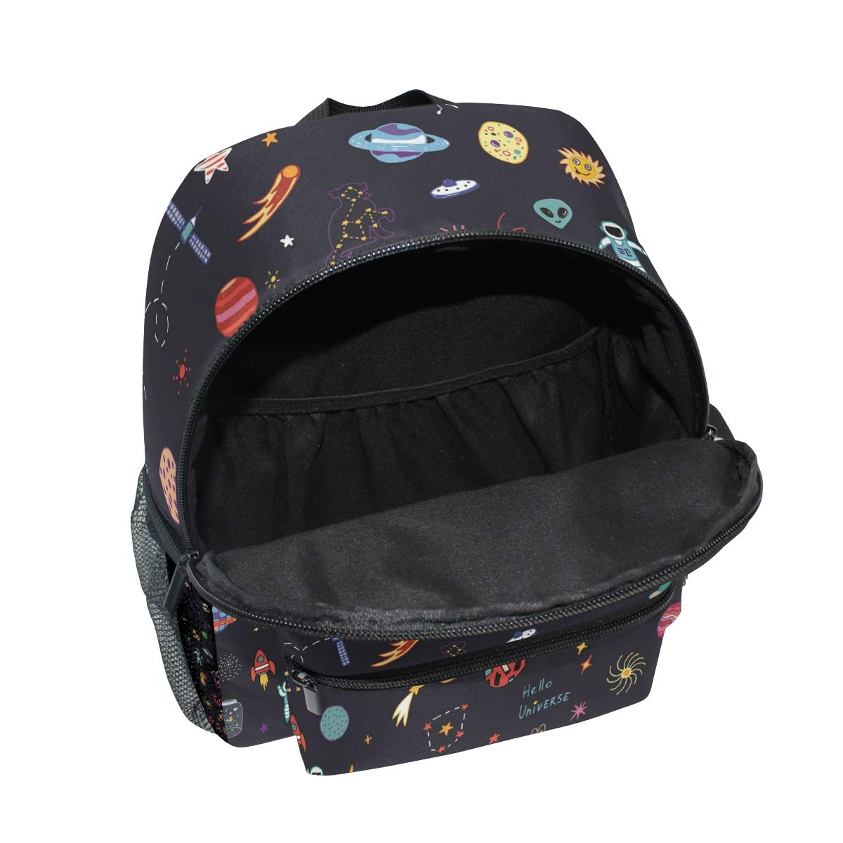 Space Themed Kids Backpack for Boys & Girls - Lightweight School Bag for Preschool, Kindergarten & Travel - Durable Bookbag for Daycare, Field Trips & Outdoor Adventures