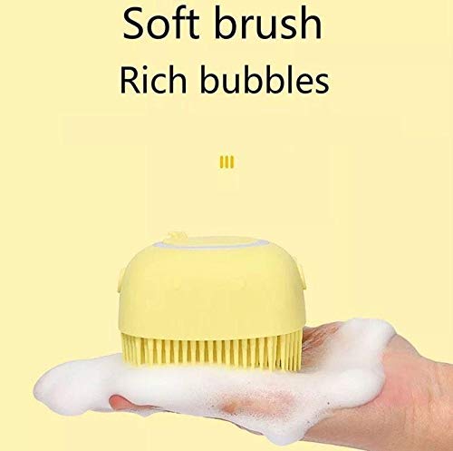 Premium Soft Silicone Body Brush with Built-in Shower Gel Dispenser - Exfoliating & Massaging Bath & Shower Scrubber (1 Pack) - Ideal for Spa Days, Deep Cleansing & Relaxing Skin Care Routine