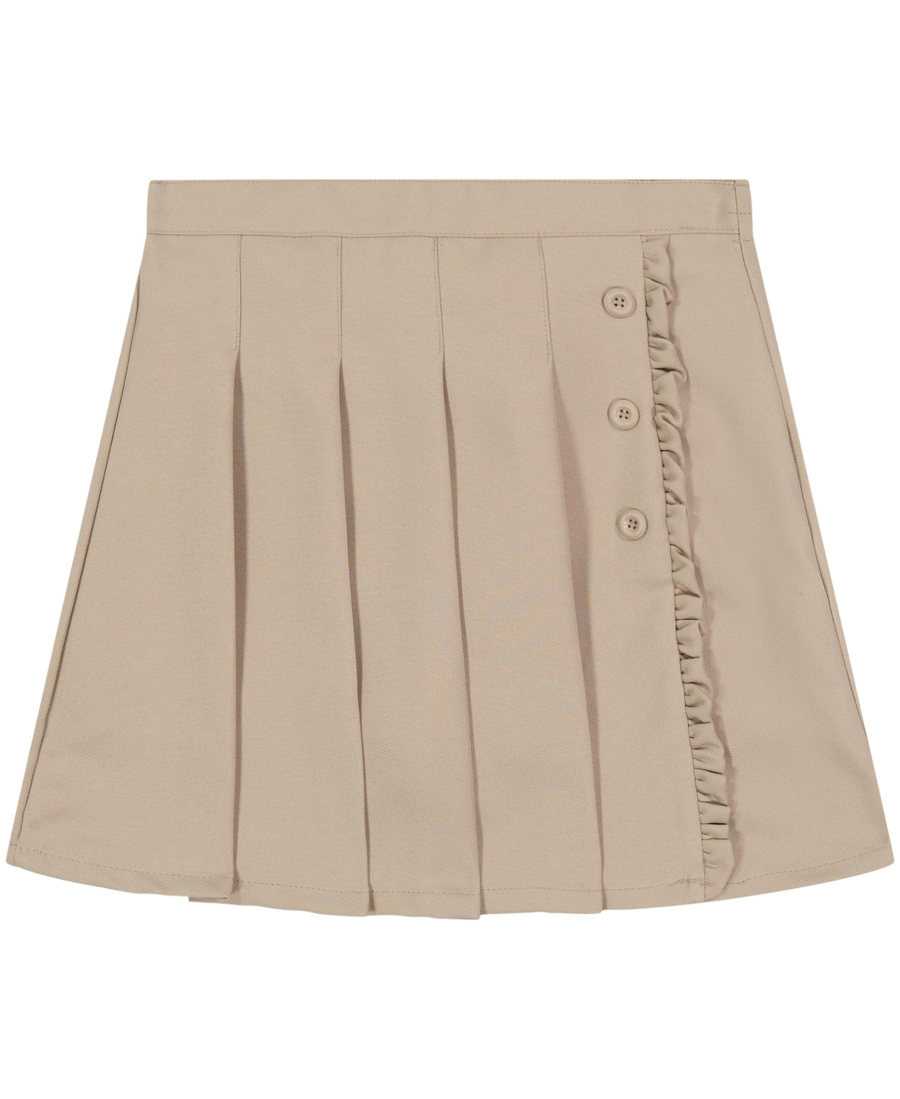 Nautica Girls' Pleated School Uniform Skirt with Built-in Shorts - Stretch Knit Waistband & Easy Pull-On Design for Comfortable All-Day Wear - Perfect for School, Church, and Special Occasions