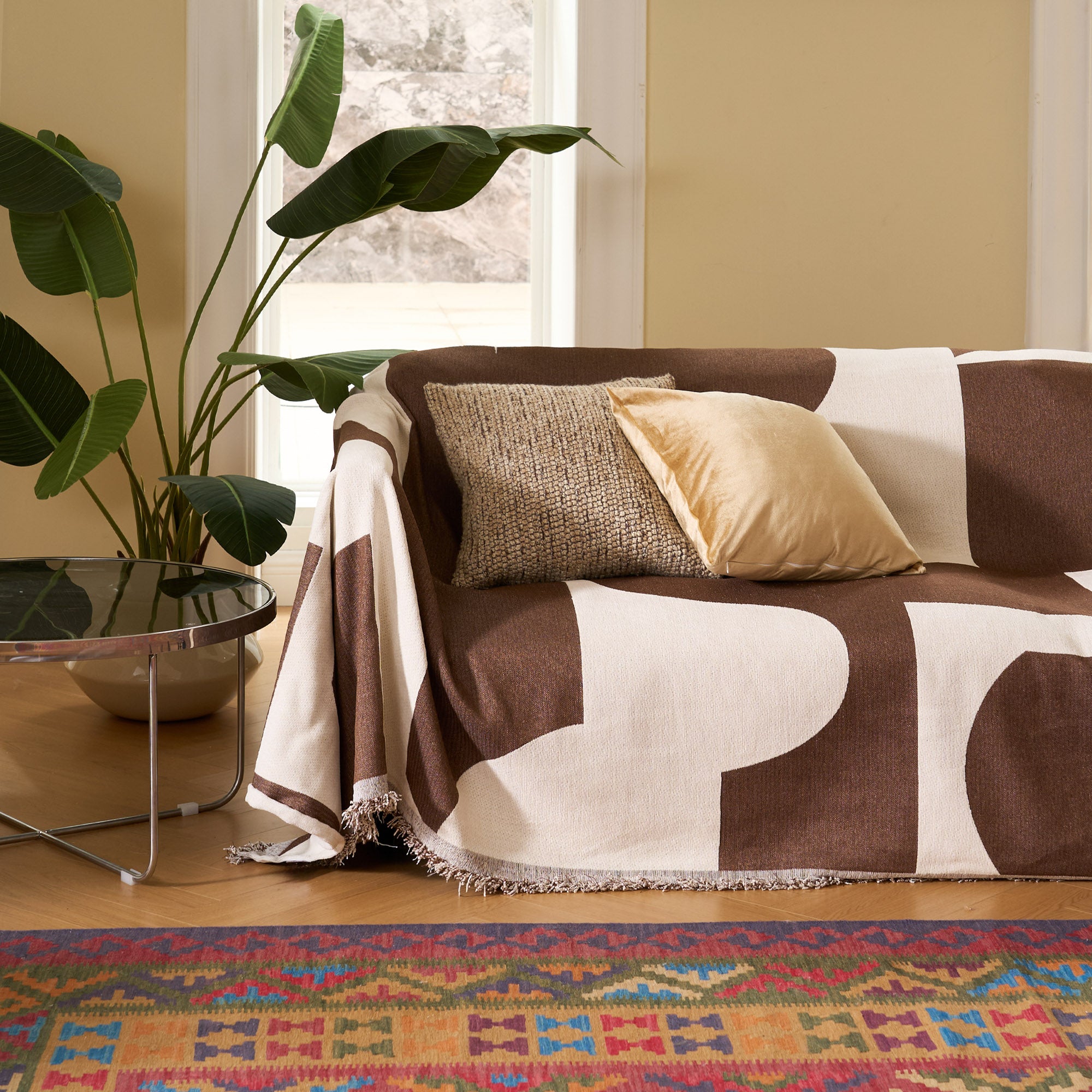 Picasso's Mirage Sofa Cover - Waterproof, Stretchable Furniture Protector for Living Room, Bedroom - Perfect for Pets, Kids & Everyday Use