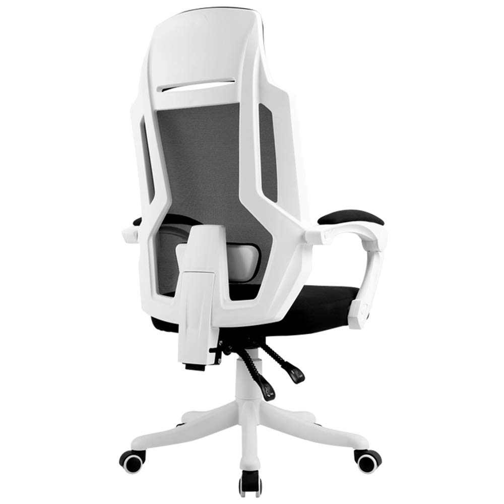 Premium Ergonomic Gaming Chair with Lumbar Support - Adjustable Reclining Racing Chair with Wide Flat Cushion & Breathable Mesh Back - Swivel Rolling Computer Chair for PC Gamers - Perfect for Esports, Streaming, and Home Office Use