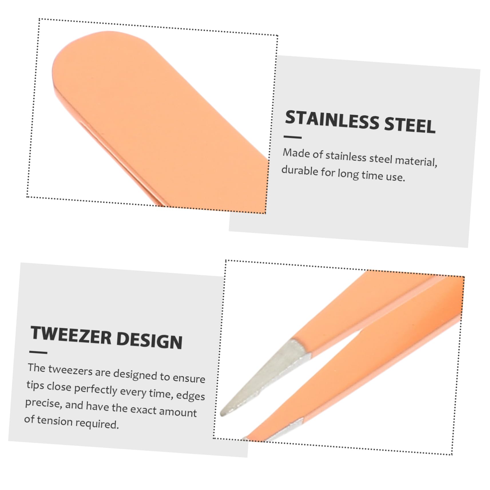Premium Stainless Steel Eyebrow & Eyelash Tweezers Set - 4-Piece Professional Facial Hair Removal Tools for Precise Plucking, Grooming & Makeup Application - Perfect for Salon, Home Use & Travel Beauty Kit