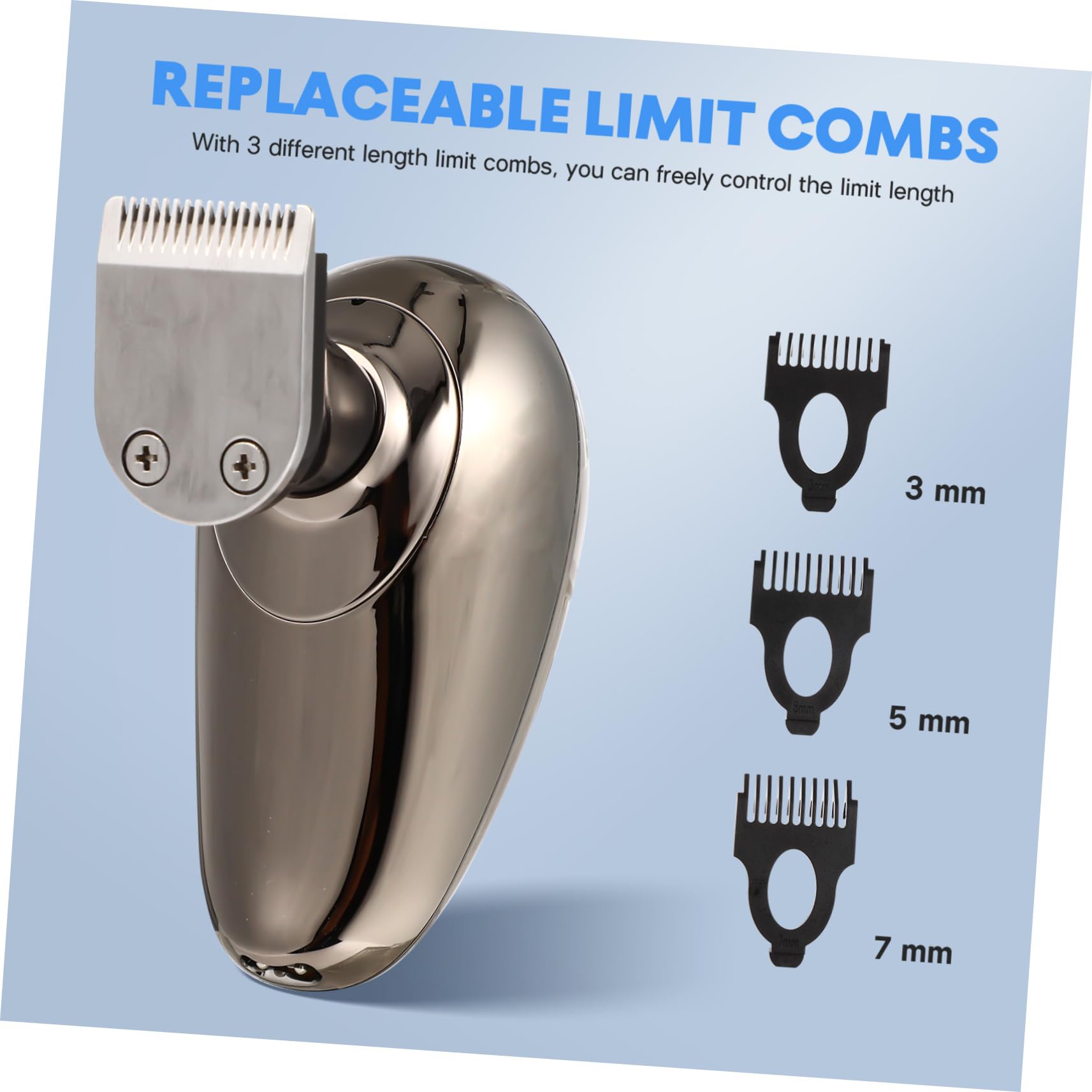 Premium Hemoton Electric Shaver & Trimmer for Men - Waterproof Cordless Razor for Face, Head, Beard, Nose & Eyebrow Grooming - Stainless Steel Blades - Perfect for Travel, Home & Gym Use