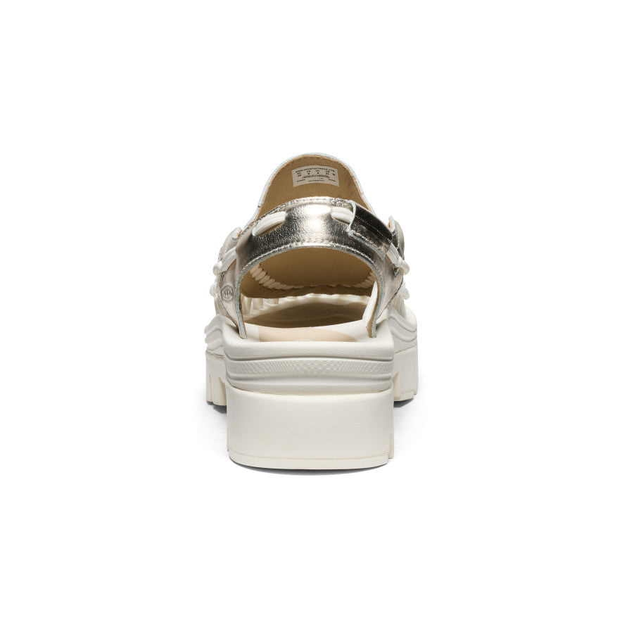 Unisex UNEEK PLT Tassel Sneakers - Champagne Gold & Star White Colorway | Fashionable Comfort for Casual Wear, Street Style & Everyday Outfits