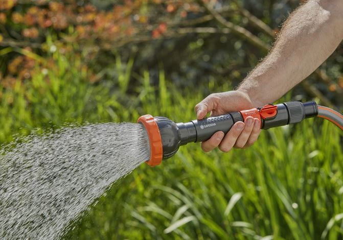 Garden Irrigation Sprayer - Gardena Profi System Sprayer for 3/4 Inch Hose (Model 2847-20) - Perfect for Lawn, Flower Beds & Vegetable Garden Watering