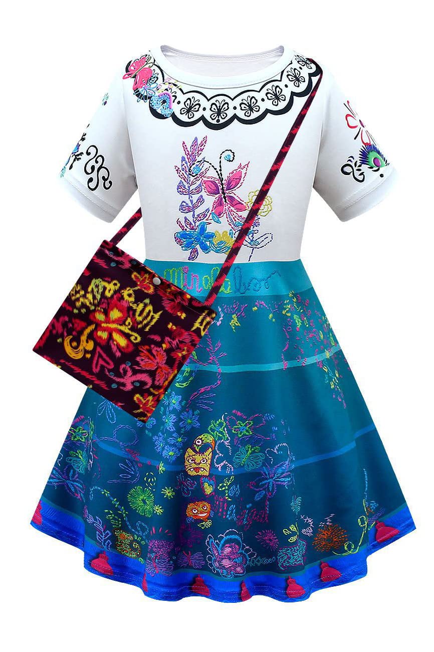 Girls Princess Pretend Play Costume Set - Skirt & Shirt Halloween Birthday Party Dress Up Outfit for Kids | Perfect for Cosplay, Role Play & Special Occasions