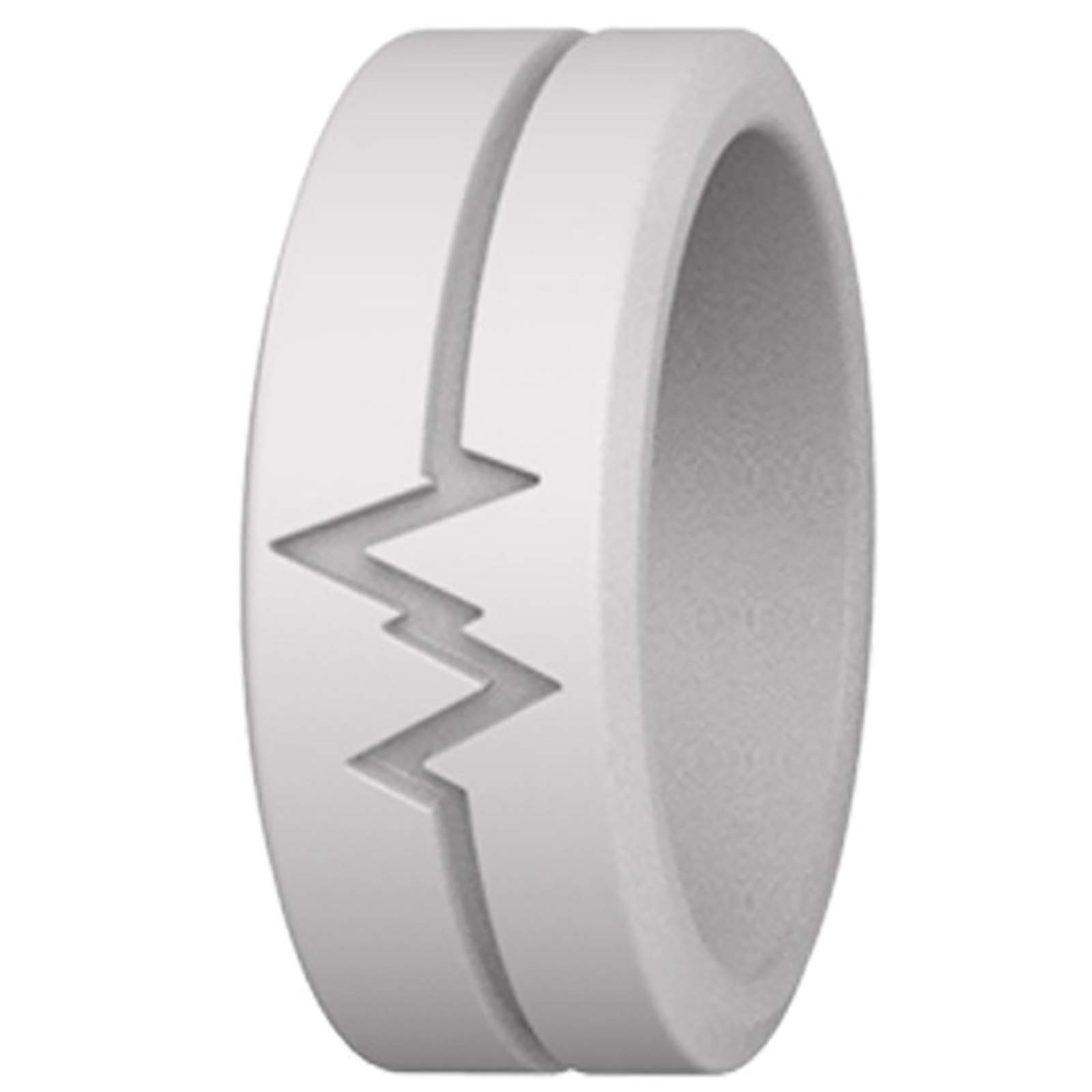 Glow in the Dark Silicone Wedding Rings for Women - Comfortable Rubber Bands for Active Lifestyle, Gym, Swimming & Outdoor Activities
