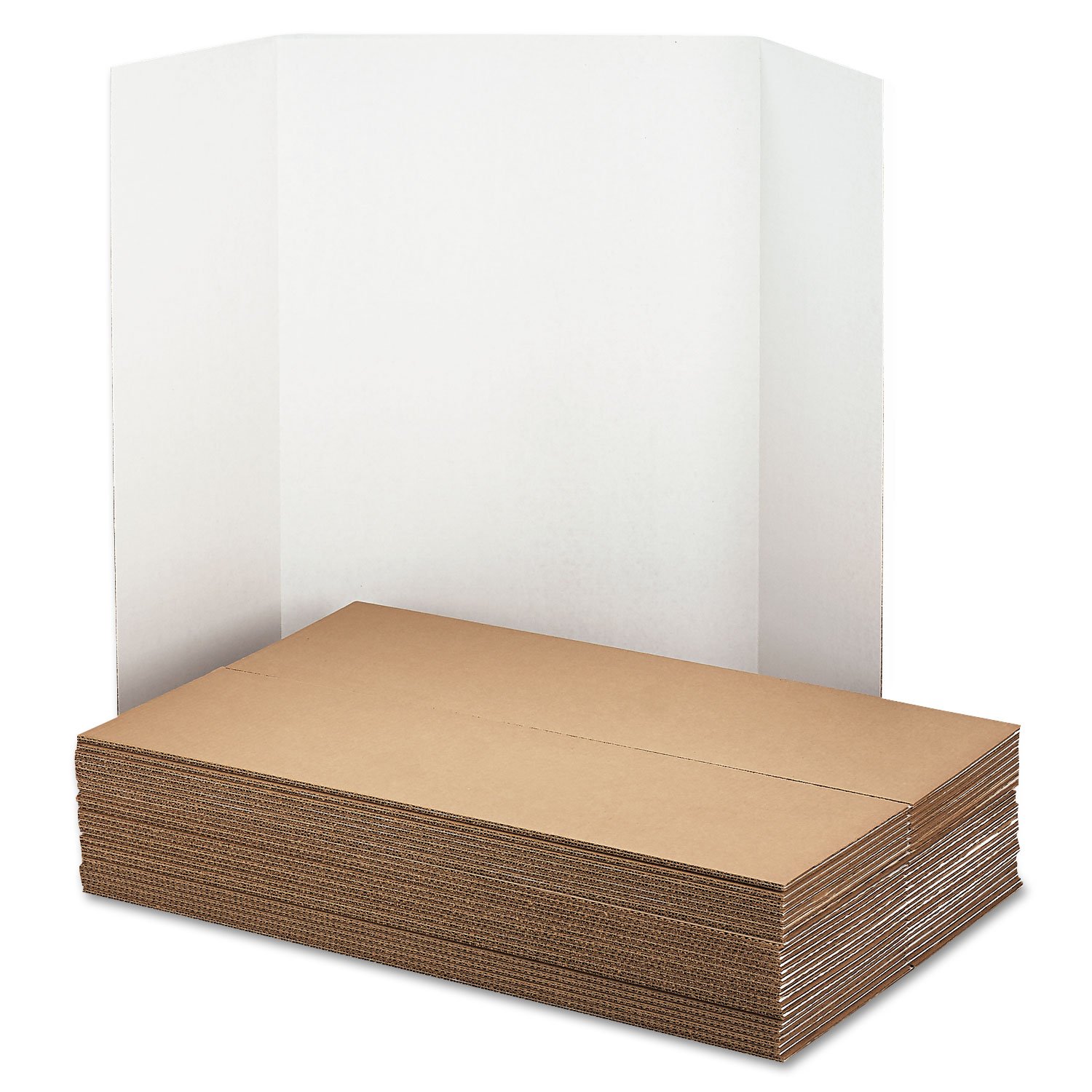 Pacon 3763 Spotlight Presentation Board - 48 x 36 Inches, White, 24-Pack/Carton | Perfect for School Projects, Office Presentations & Science Fair Displays