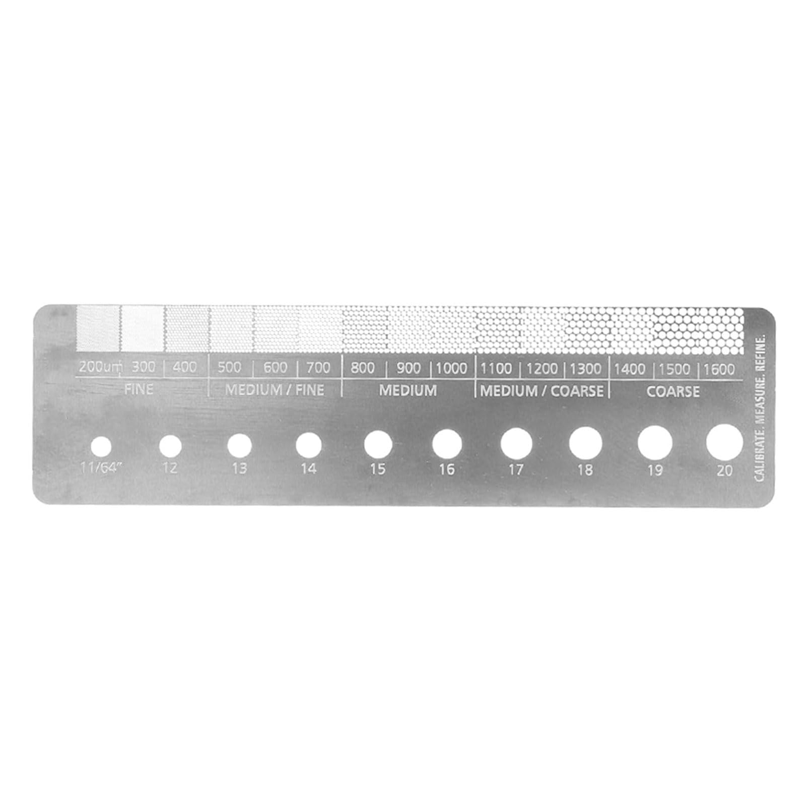 Premium Stainless Steel Coffee Size Ruler - Essential Coffee Bean Grinder Accessory for Precise Grinding Measurement | Perfect for Espresso, French Press & Pour Over Brewing