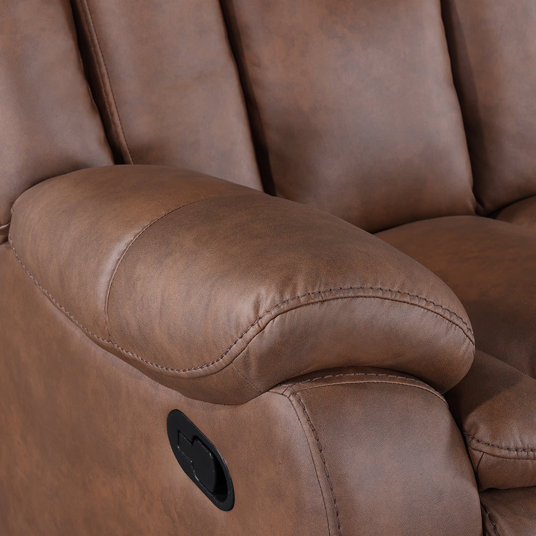 Morello Manual Glider Recliner Chair - Comfortable Rocking Recliner for Living Room, Nursery & Bedroom - Soft Upholstered Fabric with Smooth Gliding Motion - Perfect for Nursing, Relaxing & Lounging