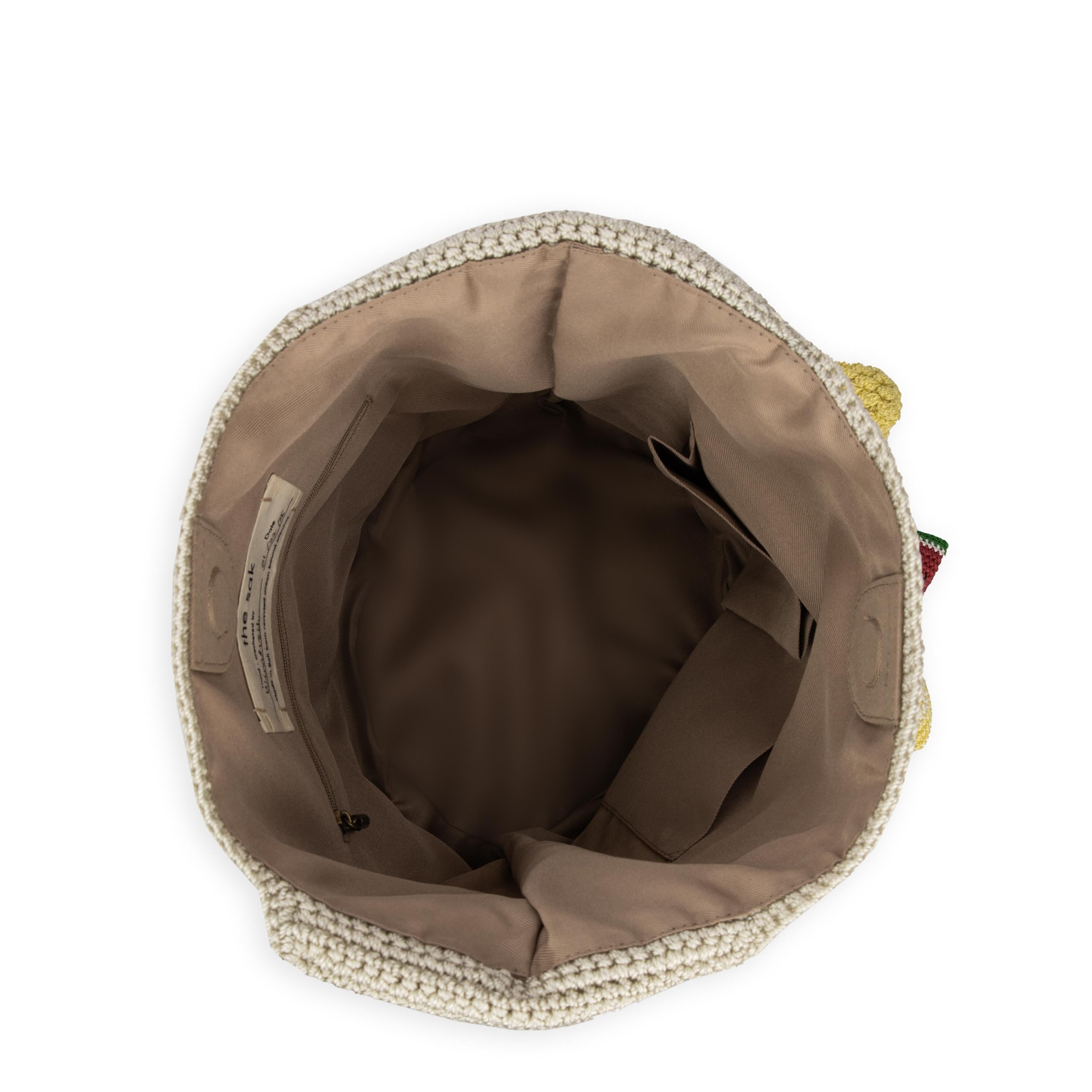 Handmade 120 Hobo Crochet Bag - Eco-Friendly Natural Fruit Design for Women | Perfect for Beach, Shopping & Casual Outings