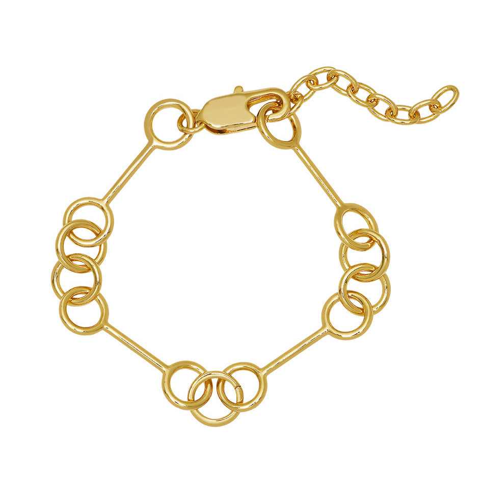 Goldbug Collection Wishbone Bracelet - Elegant Gold-Tone Adjustable Bangle for Women | Perfect for Everyday Wear, Gifts & Special Occasions