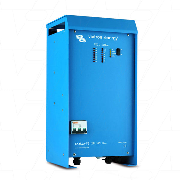 24V 100A Skylla TG SLA Battery Charger - 3 Phase 400V Input for Industrial & Marine Applications - Perfect for Boats, RVs, and Off-Grid Power Systems