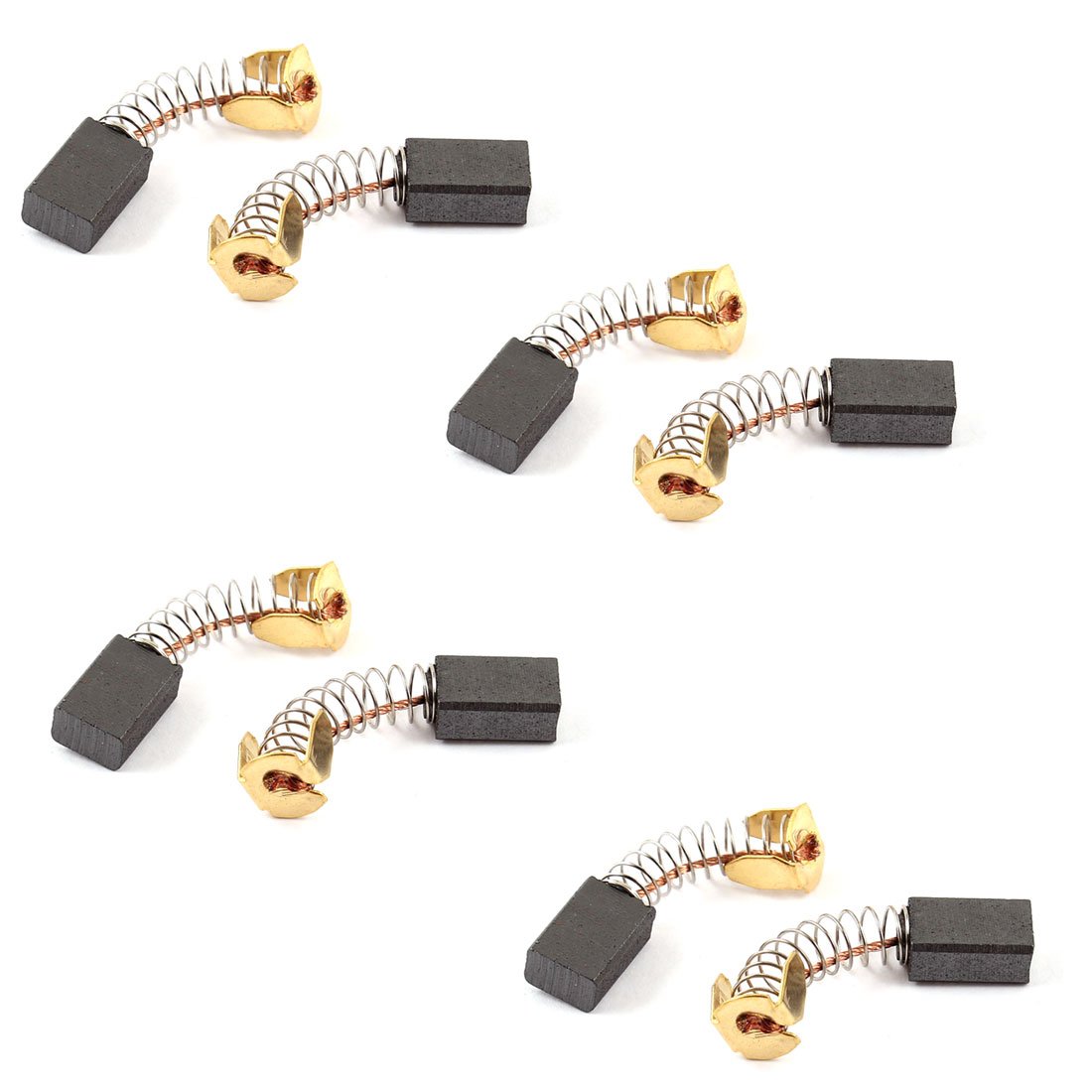 4 Pairs 12mm x 8mm x 5mm Carbon Brushes for Angle Grinder & Washing Machine - Replacement Parts for Power Tools and Home Appliances - Perfect for DIY Repairs and Maintenance