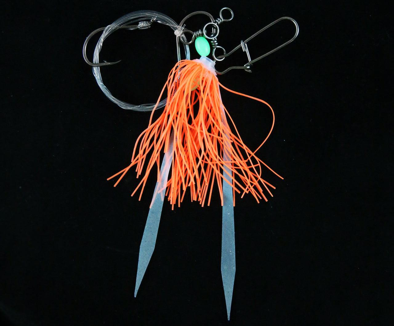 Jigging World Micro Silicone Skirt Tandem Rigs - Soft Lure Fishing Skirts for Bass, Walleye & Saltwater Gamefish - Perfect for Jigging, Trolling & Casting Techniques